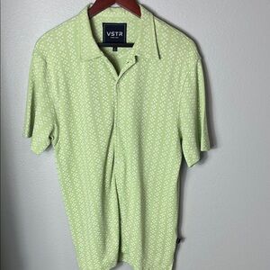 VSTR Light Green Casual Button Down Shirt